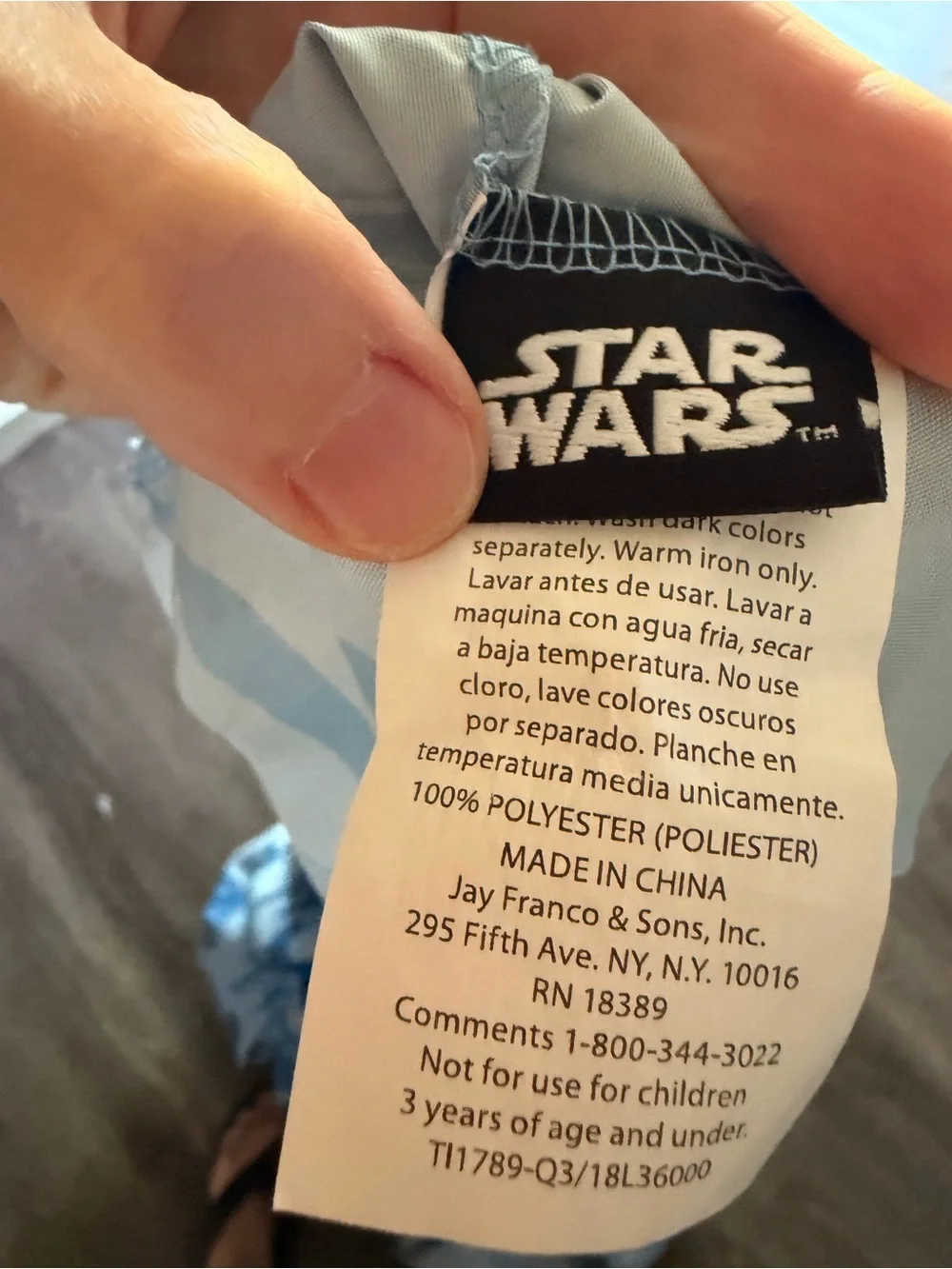 Star Wars White and Blue Galactic Print full  size  set